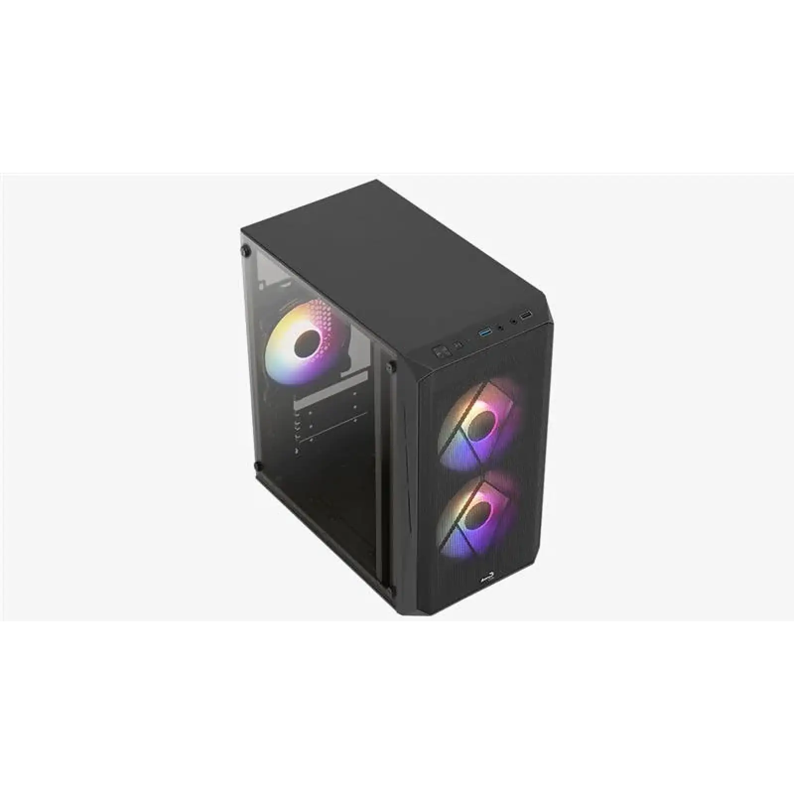 Корпус AeroCool CS-107-A-BK-v2 (ACCS-PC14032.11) Black без БП UA