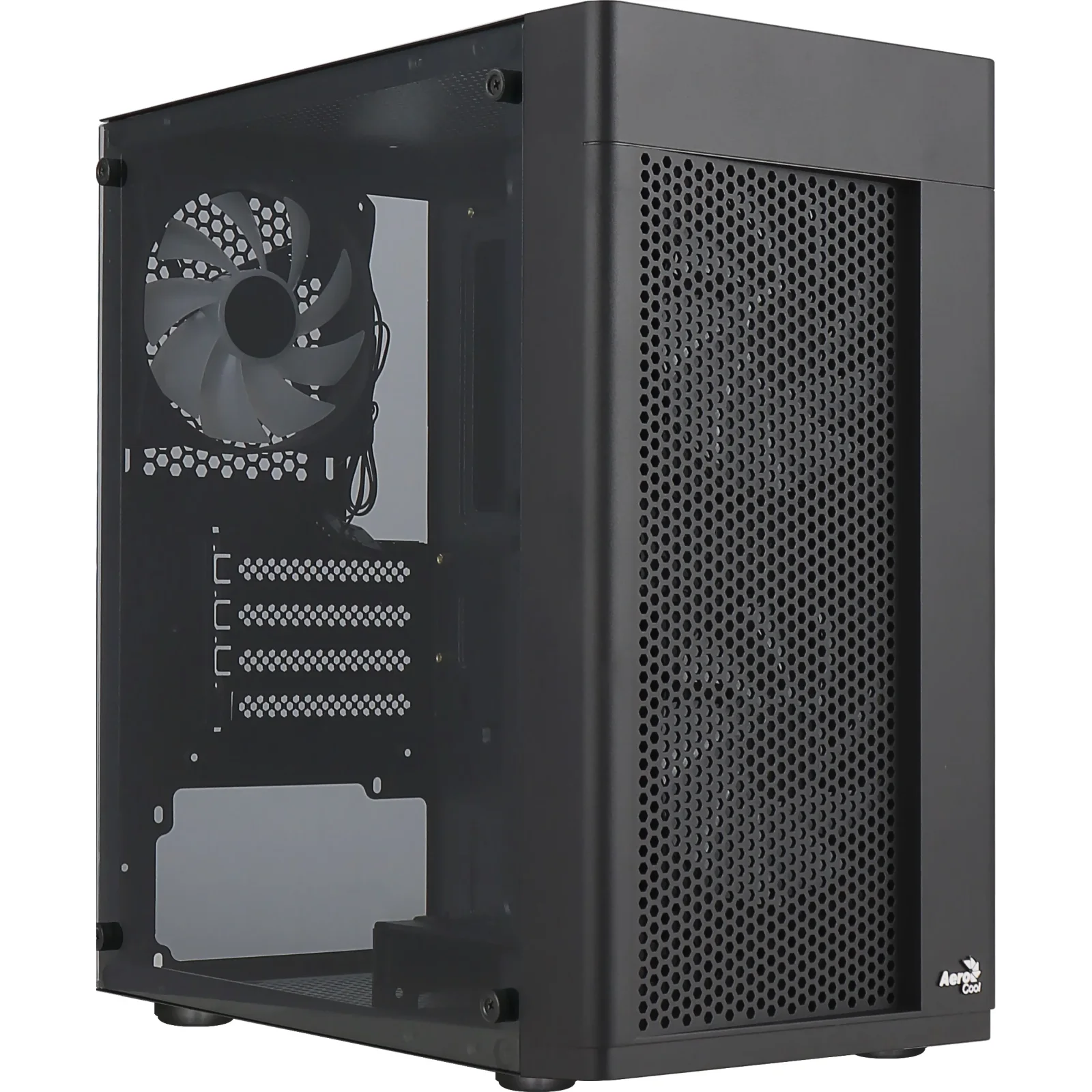 Корпус AeroCool Hexform-G-BK-v2 (ACCS-PV38033.11) Black без БП UA