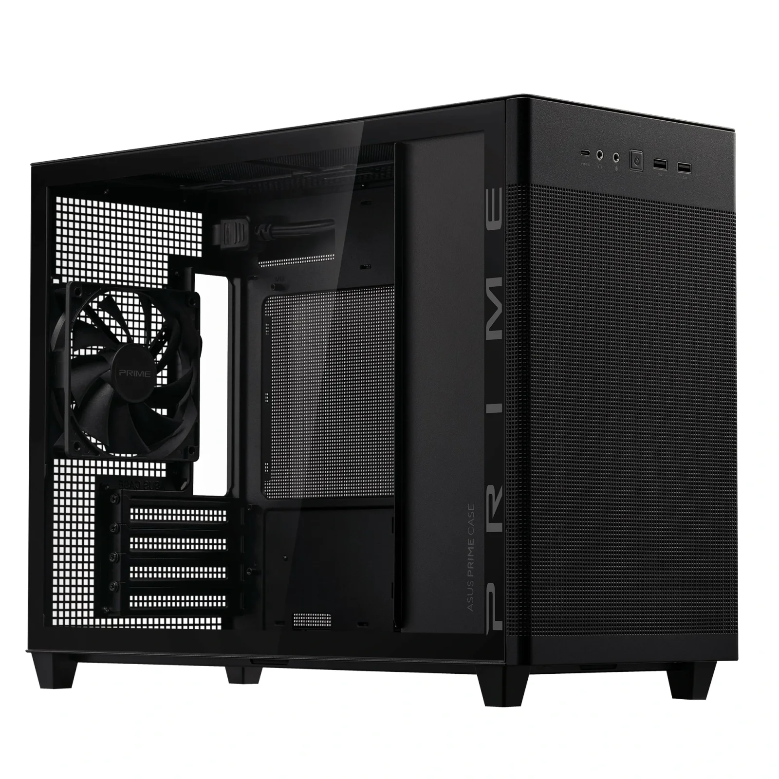 Корпус Asus Prime AP201 Black Tempered Glass без БП (90DC00G0-B39010) UA