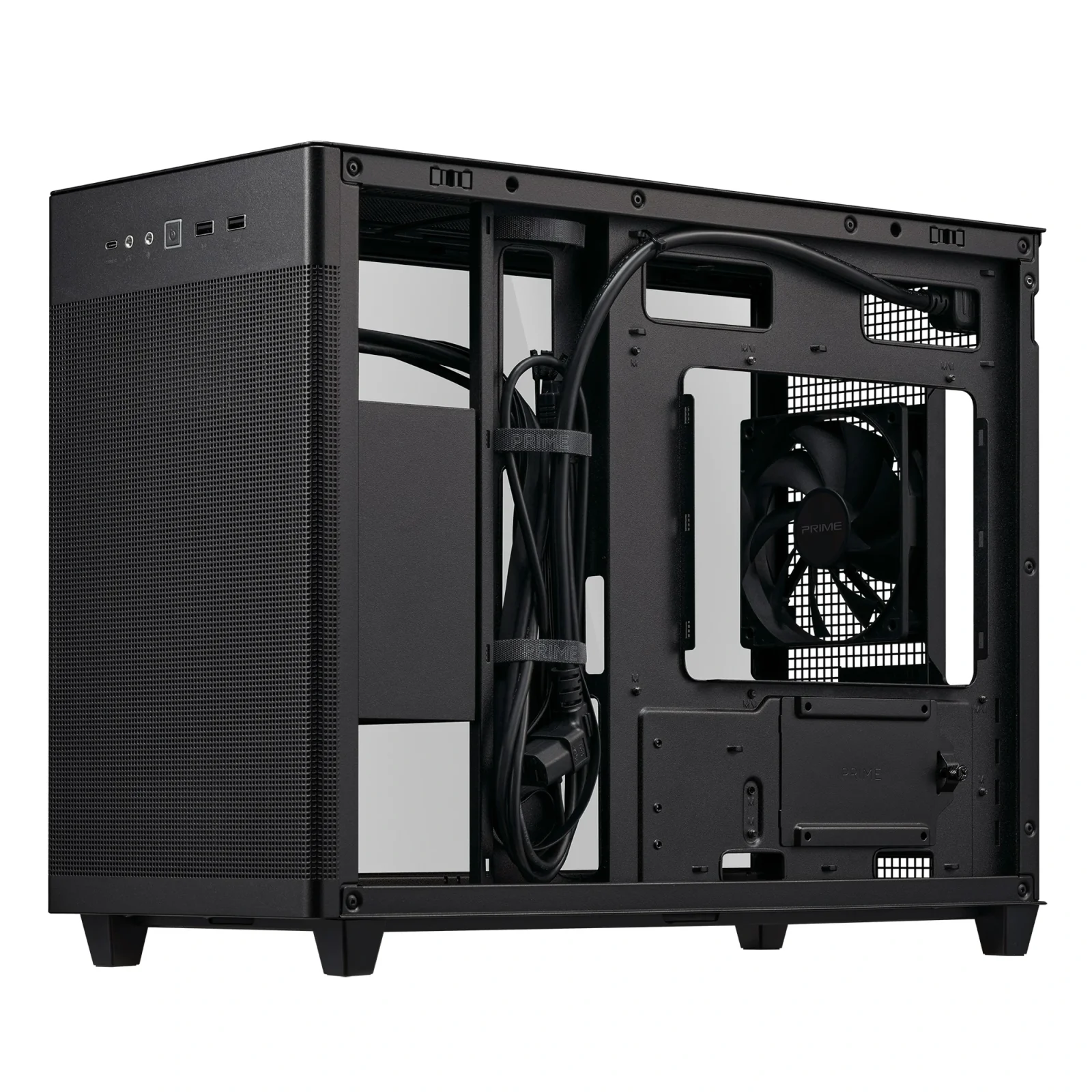 Корпус Asus Prime AP201 Black Tempered Glass без БП (90DC00G0-B39010) UA