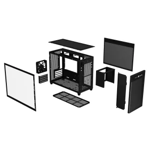 Корпус Asus Prime AP201 Black Tempered Glass без БП (90DC00G0-B39010) UA