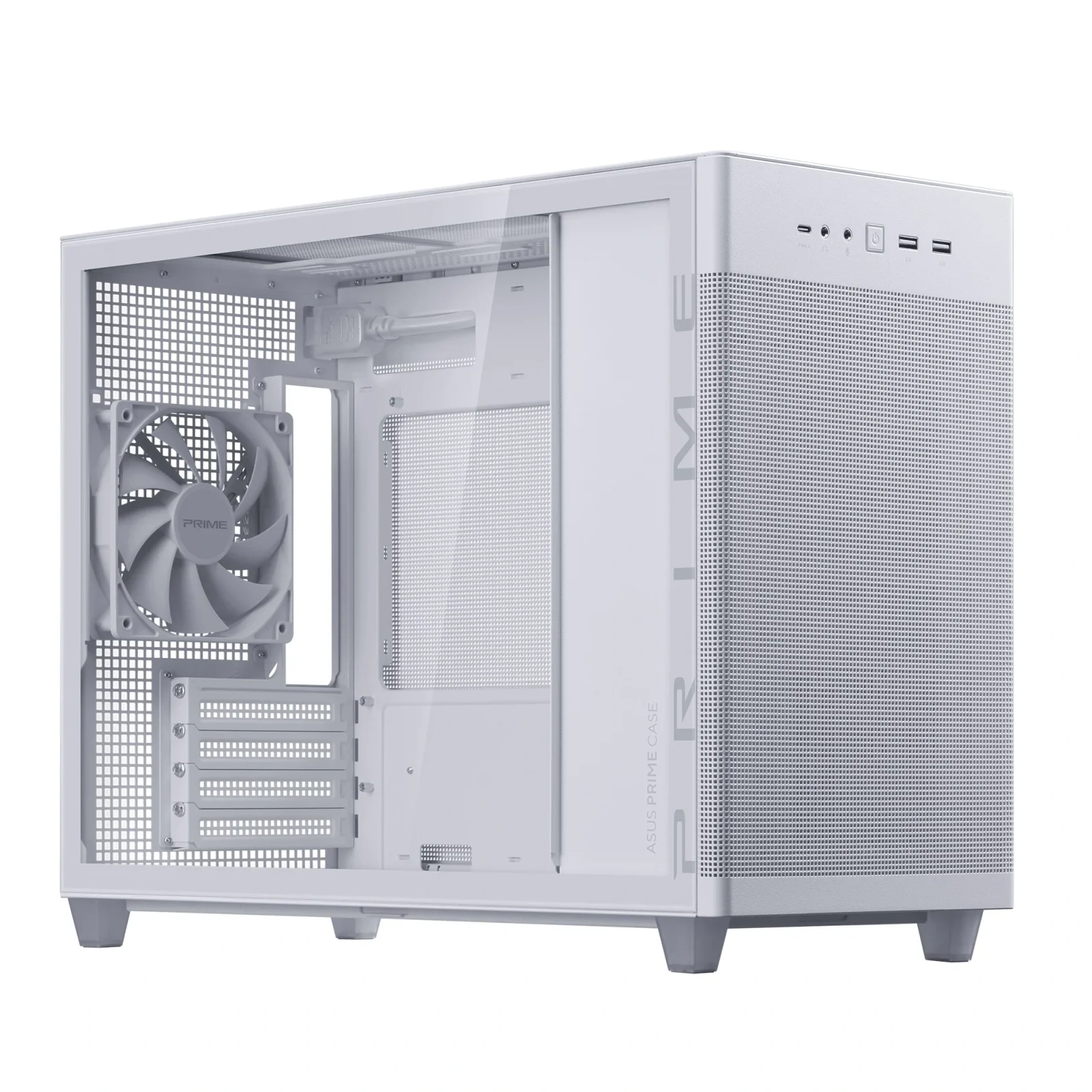 Корпус Asus Prime AP201 White Tempered Glass без БП (90DC00G3-B39010) UA