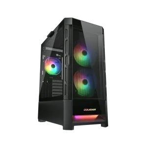 Корпус Cougar Duoface RGB Black без БП, Duoface RGB (Black) UA