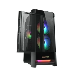 Корпус Cougar Duoface RGB Black без БП, Duoface RGB (Black) UA