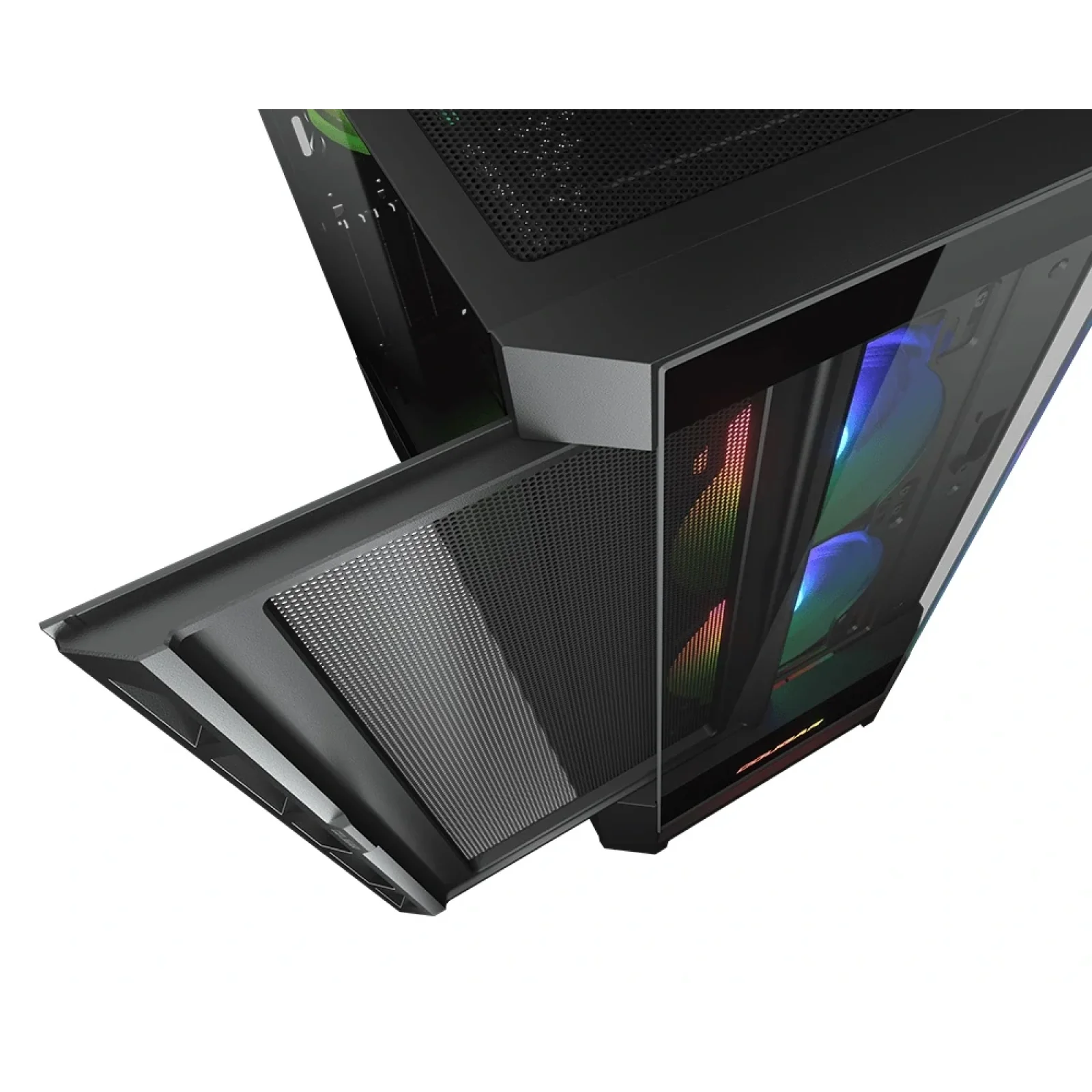 Корпус Cougar Duoface RGB Black без БП, Duoface RGB (Black) UA