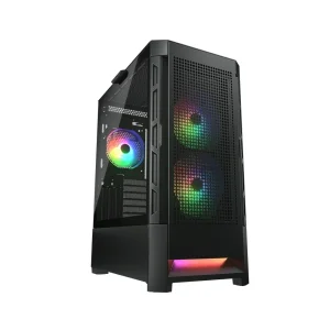 Корпус Cougar Duoface RGB Black без БП, Duoface RGB (Black) UA