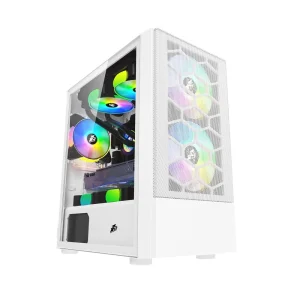 Корпус 1stPlayer X4-M-2F1P-W-1F1-W-WH White 750W, X4-M-2F1P-W-1F1-W-WH&PS-750FK UA