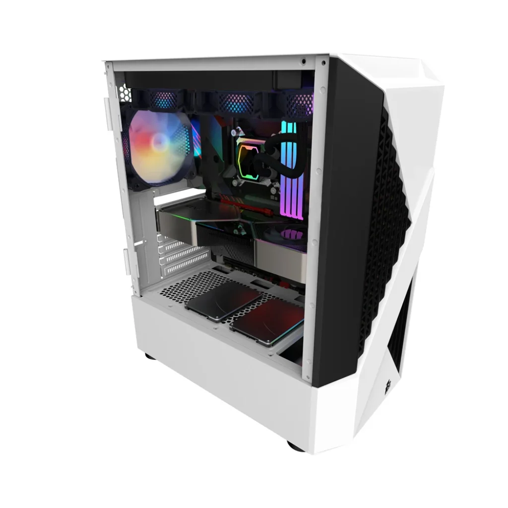 Корпус 1stPlayer F3-A-WH-4F1 White без БЖ UA