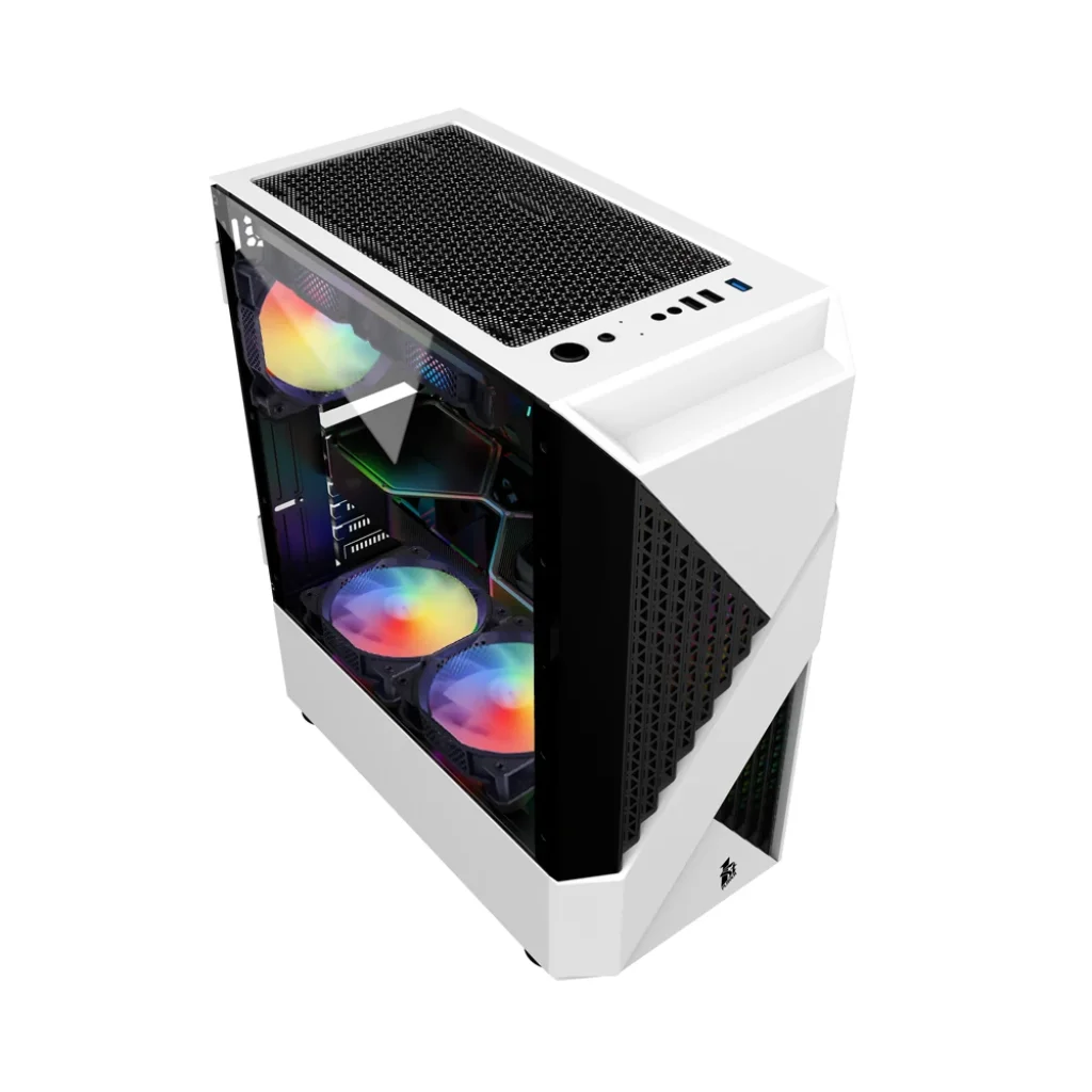 Корпус 1stPlayer F3-A-WH-4F1 White без БЖ UA