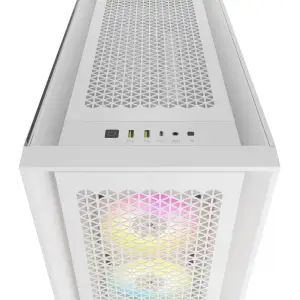 Корпус Corsair iCUE 5000D RGB AirFlow Tempered Glass White (CC-9011243-WW) без БП UA