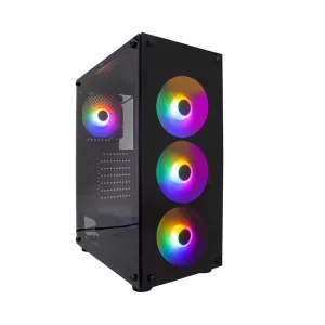 Корпус 1stPlayer V3-B-4F1 Black без БЖ UA
