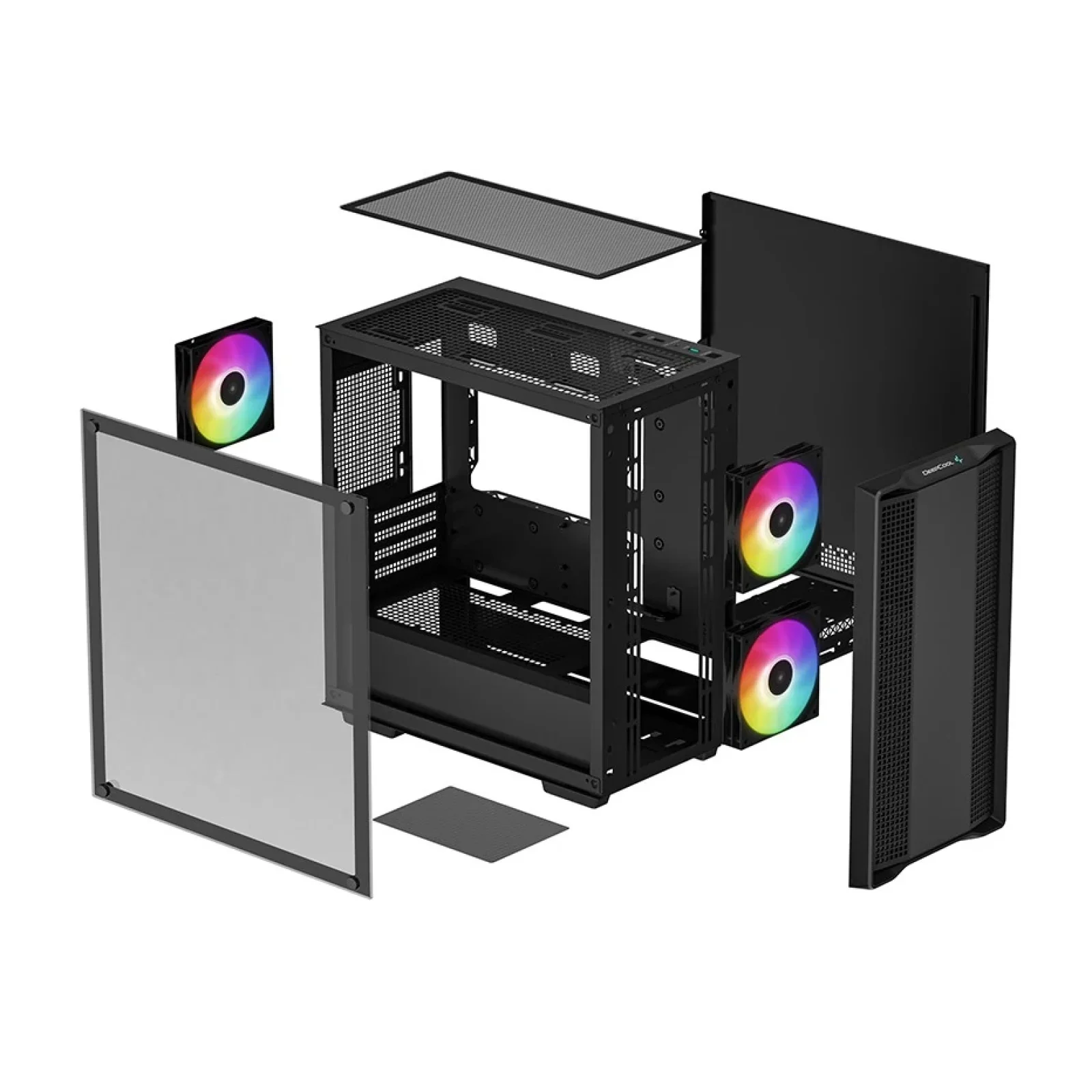 Корпус DeepCool CC360 ARGB (R-CC360-BKAPM3-G-1) без БП UA