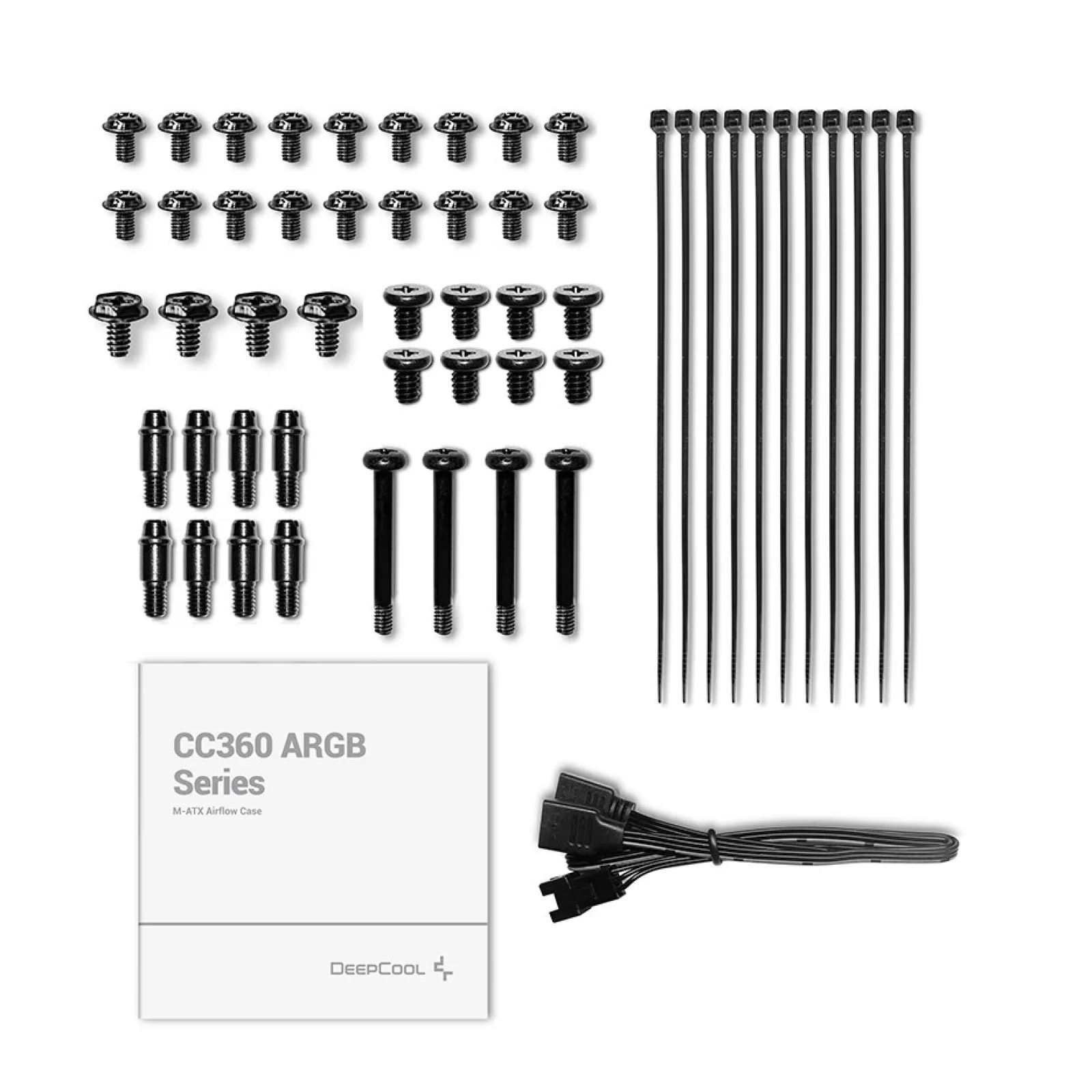 Корпус DeepCool CC360 WH ARGB (R-CC360-WHAPM3-G-1) без БП UA