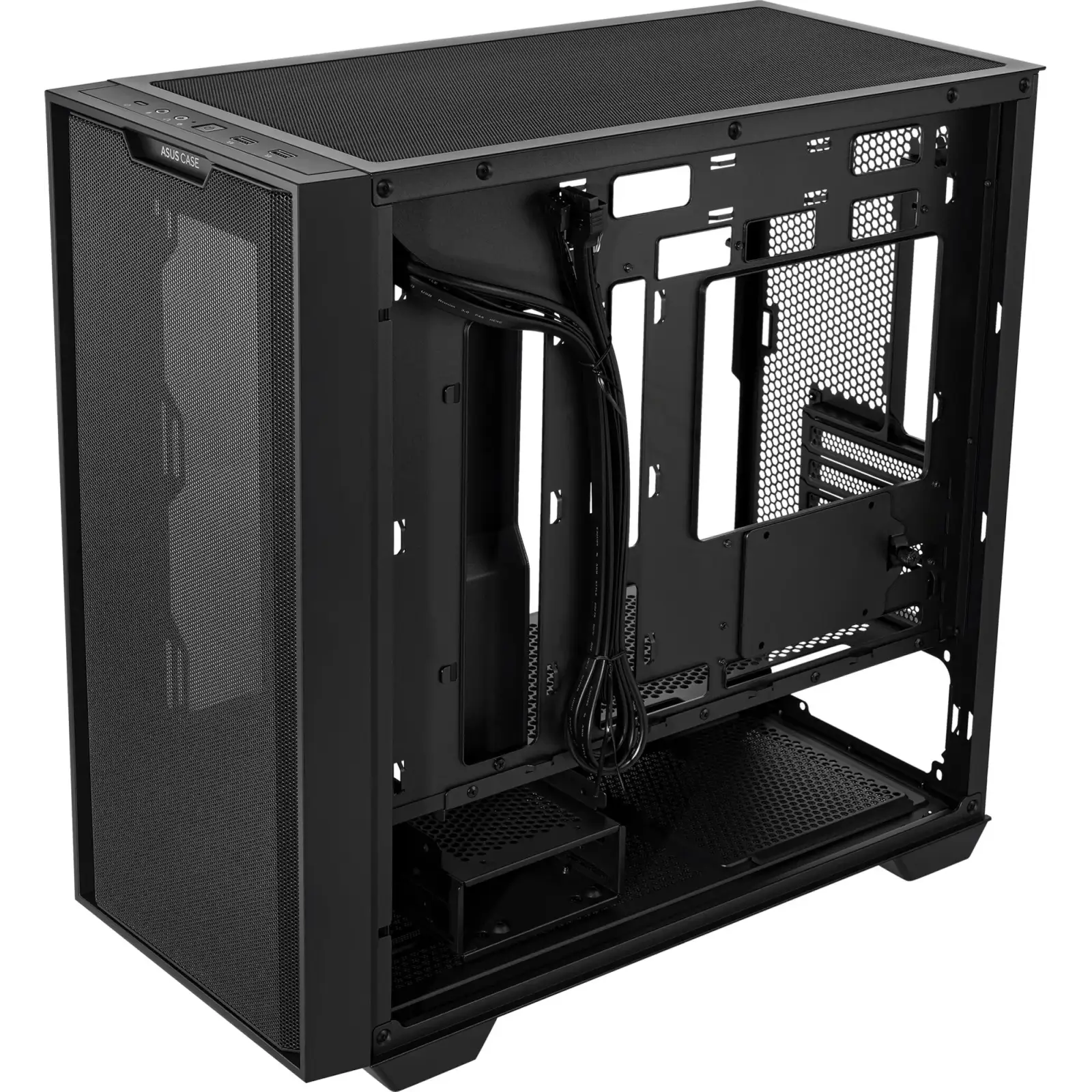 Корпус Asus A21 Black Tempered Glass без БЖ (90DC00H0-B09000) UA