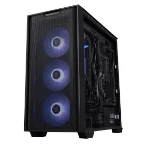 Корпус Asus A21 Black Tempered Glass без БЖ (90DC00H0-B09000) UA