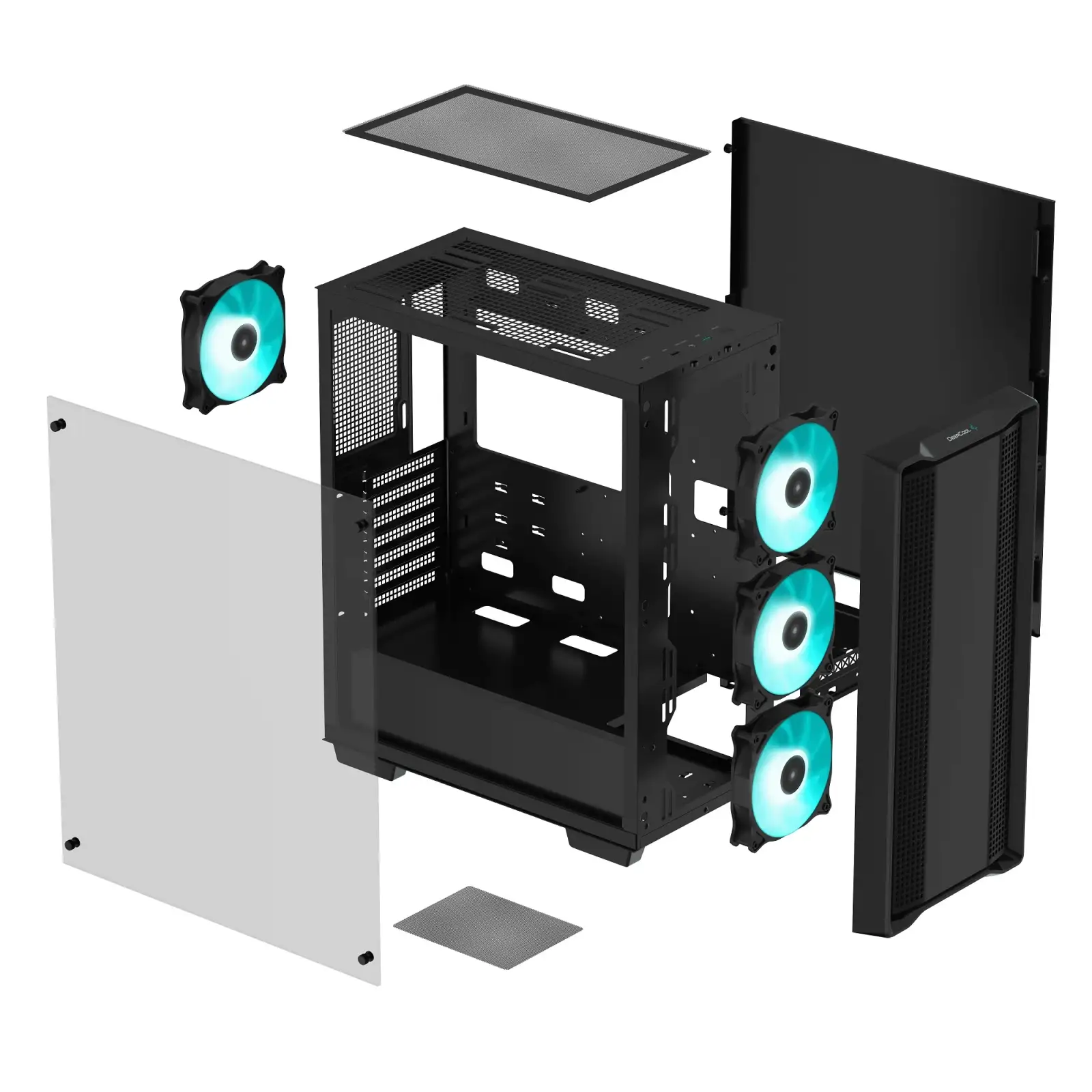 Корпус DeepCool CC560 Black (R-CC560-BKGAA4-G-1) без БЖ UA