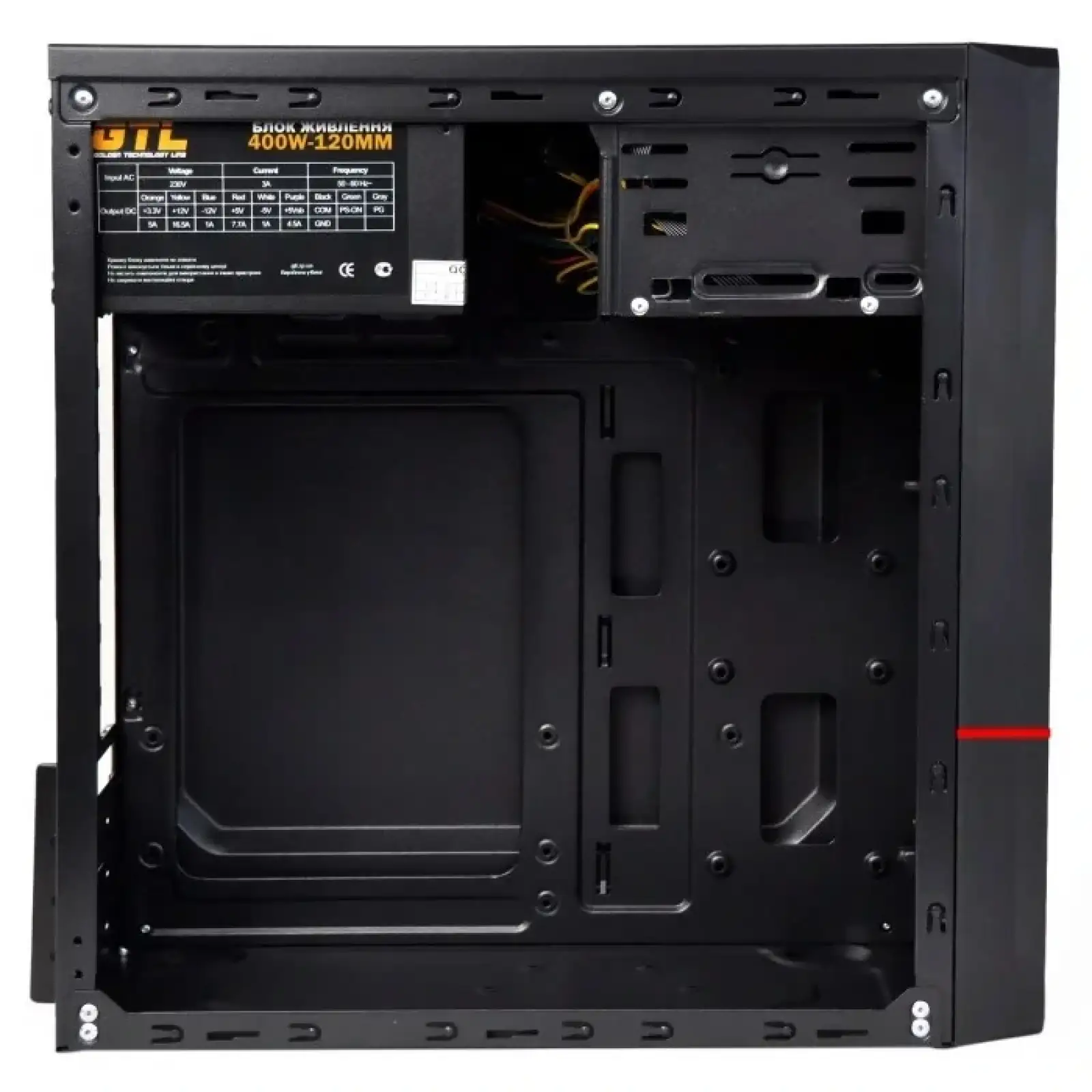 Корпус GTL 1605+ Black 400W UA