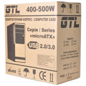 Корпус GTL 1605+ Black 400W UA