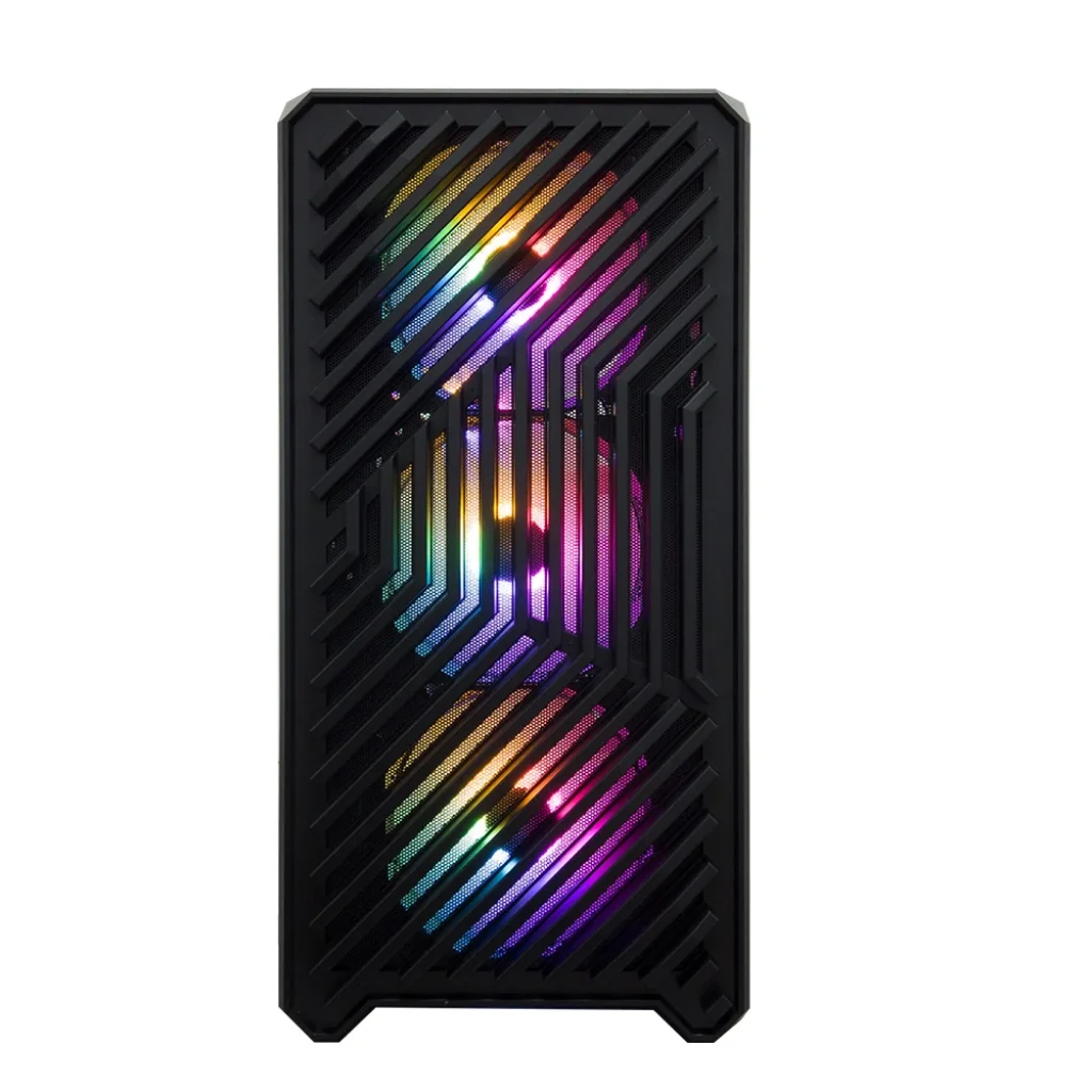 Корпус 1stPlayer T5-BK-4F1 Black без БП UA