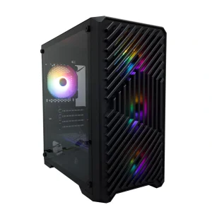 Корпус 1stPlayer T5-BK-4F1 Black без БП UA