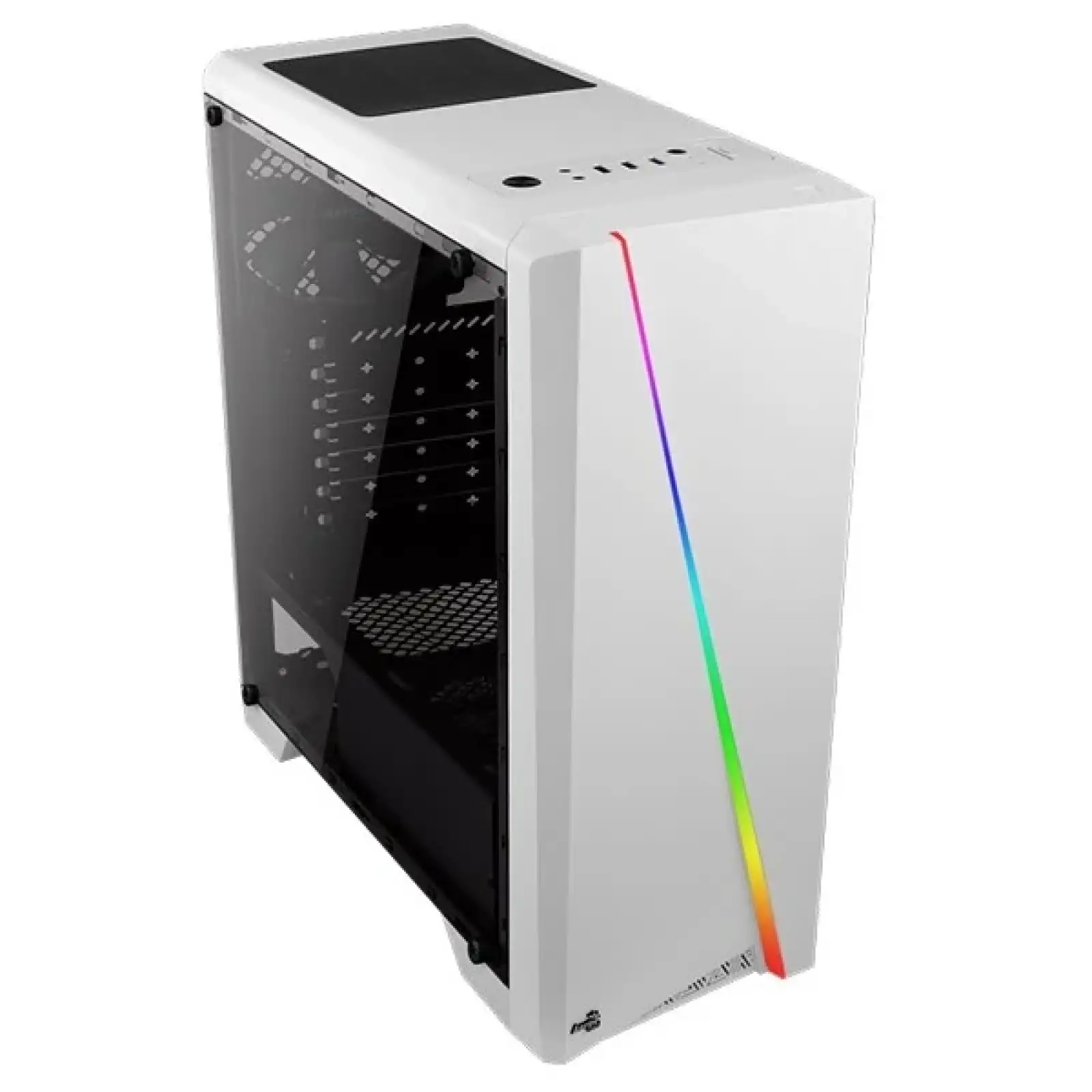 Корпус AeroCool Cylon WG Tempered Glass (ACCM-PV10013.21) White без БЖ UA