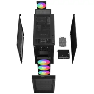 Корпус DeepCool CH560 Black (R-CH560-BKAPE4-G-1) без БЖ UA