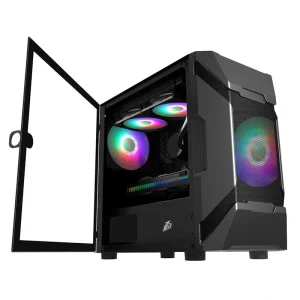 Корпус 1stPlayer D3-A-F2P-F2-BK Black без БЖ UA