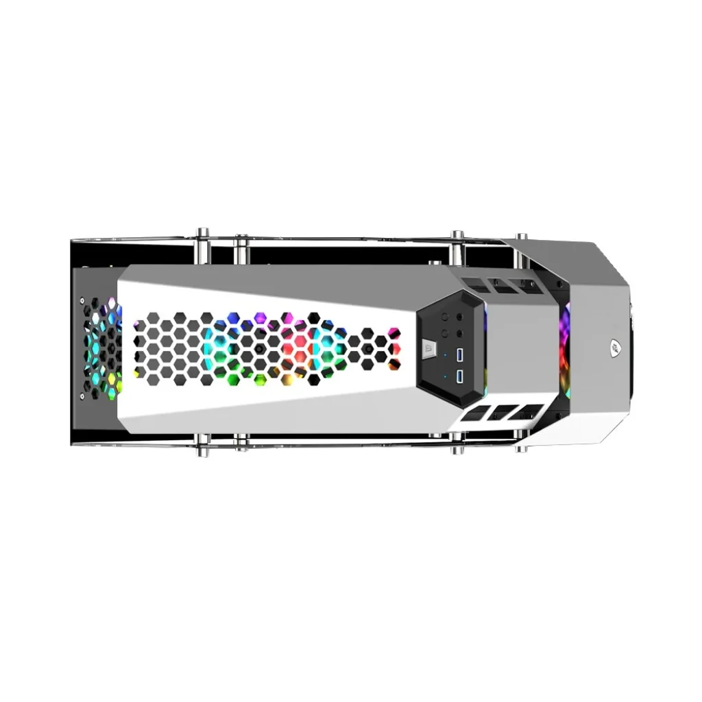 Корпус 1stPlayer ZX7-4F2-W-WH White без БП UA