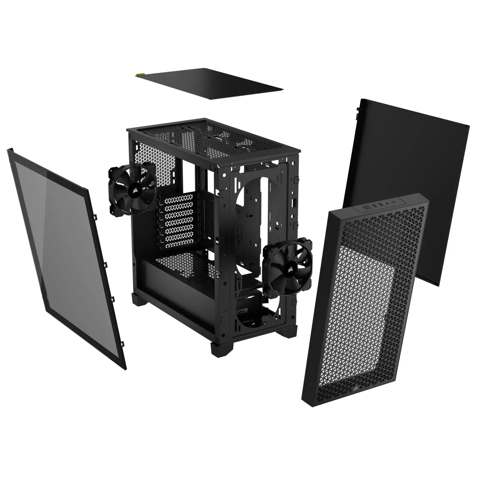 Корпус Corsair 3000D Tempered Glass Black (CC-9011251-WW) без БП UA