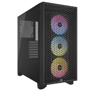Корпус Corsair 3000D RGB Tempered Glass Black (CC-9011255-WW) без БП UA