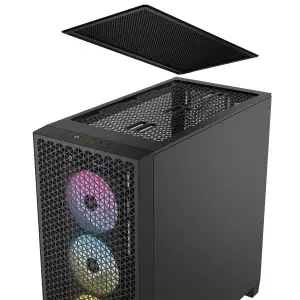 Корпус Corsair 3000D RGB Tempered Glass Black (CC-9011255-WW) без БЖ UA