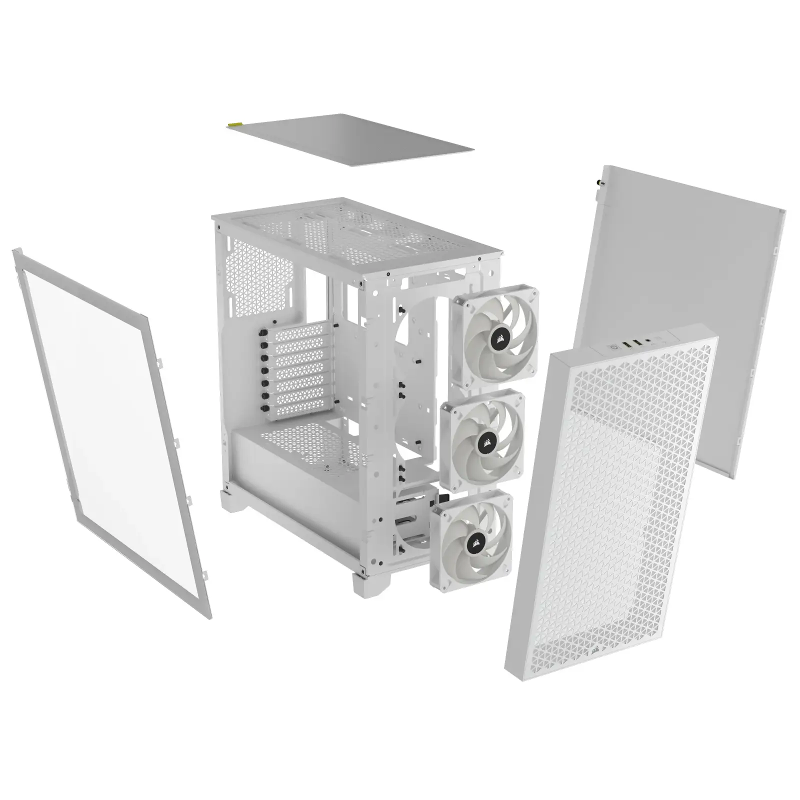 Корпус Corsair 3000D RGB Tempered Glass White (CC-9011256-WW) без БП UA
