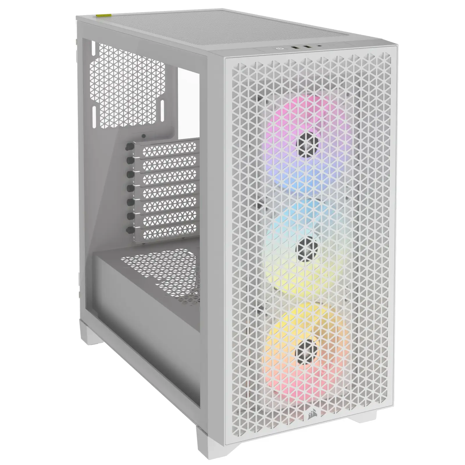 Корпус Corsair 3000D RGB Tempered Glass White (CC-9011256-WW) без БП UA