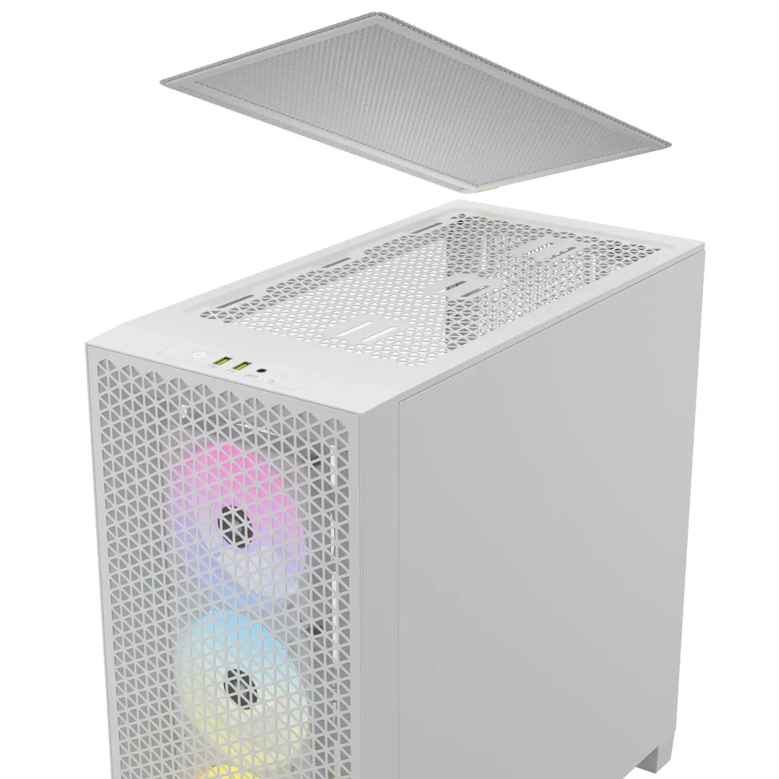 Корпус Corsair 3000D RGB Tempered Glass White (CC-9011256-WW) без БП UA