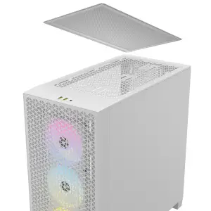 Корпус Corsair 3000D RGB Tempered Glass White (CC-9011256-WW) без БП UA