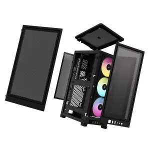 Корпус Corsair 2000D RGB Airflow Black (CC-9011246-WW) без БП UA