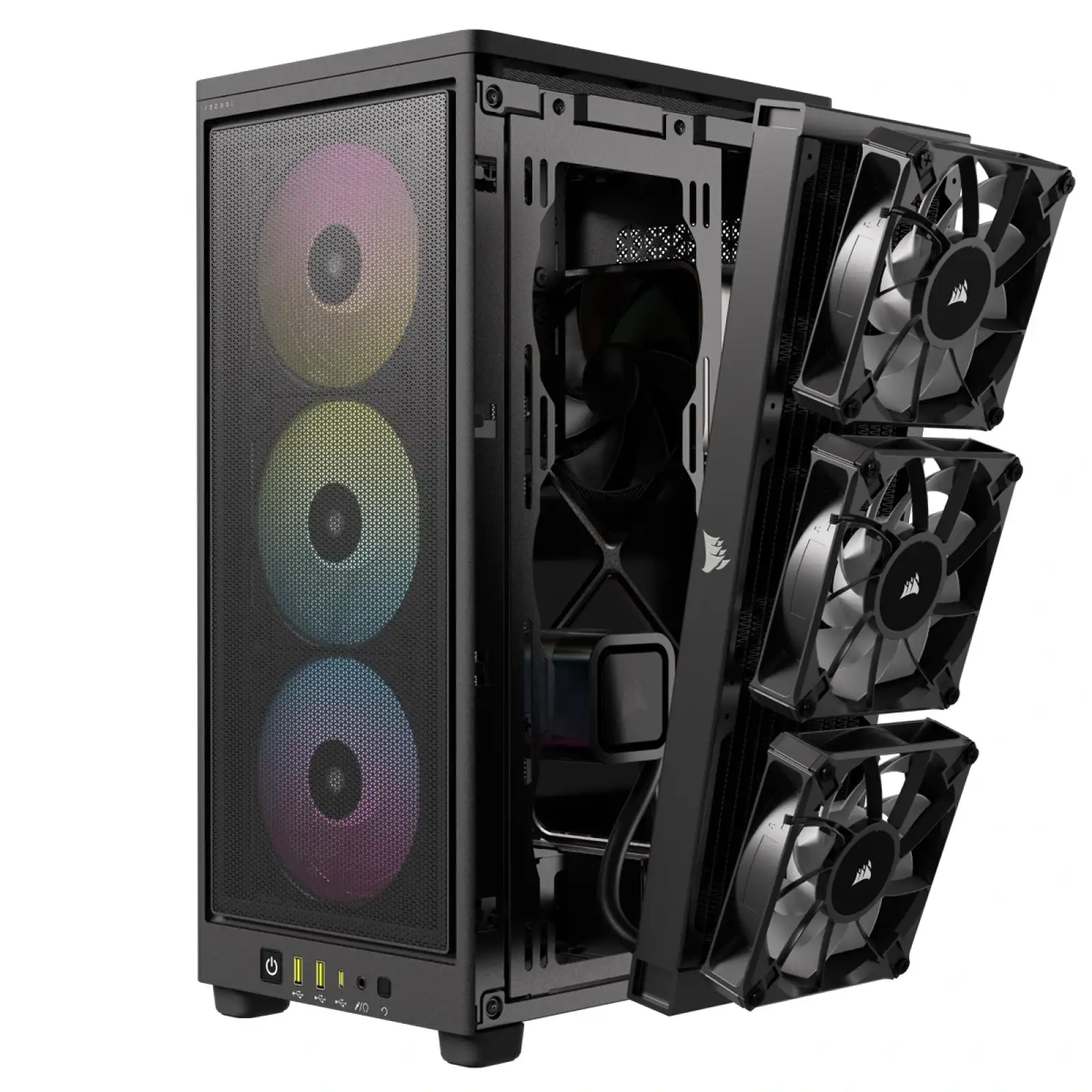 Корпус Corsair 2000D RGB Airflow Black (CC-9011246-WW) без БП UA