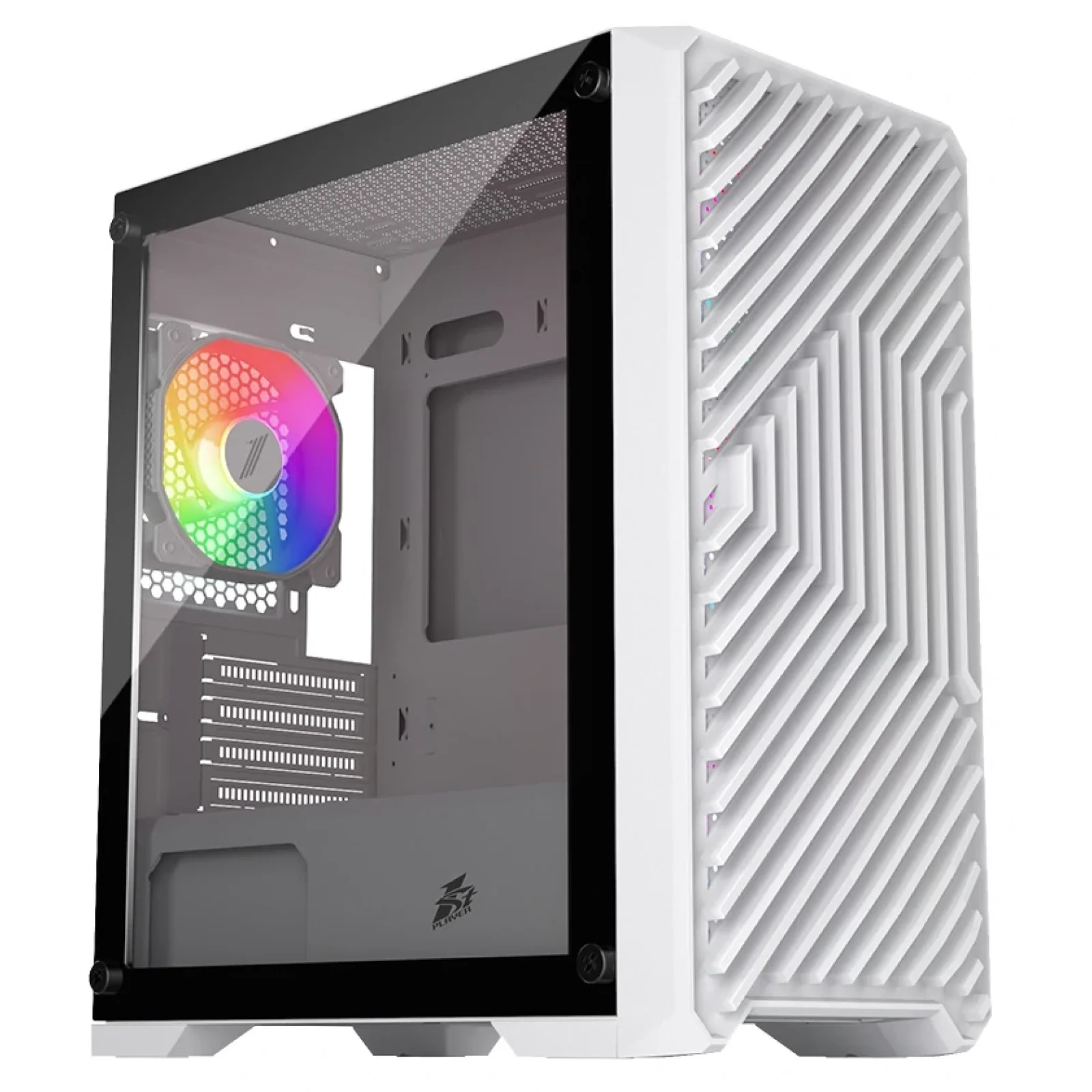 Корпус 1stPlayer T5-4F1-W-WH White без БП UA