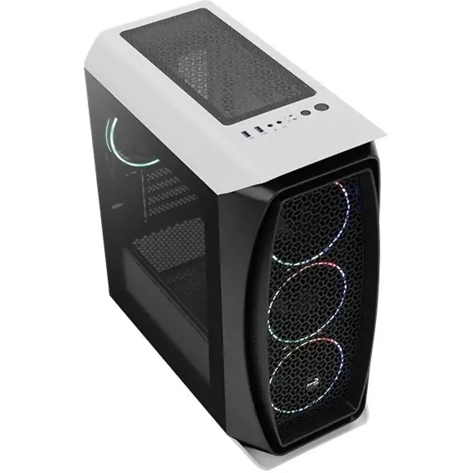 Корпус AeroCool Aero One Mini Eclipse-G-WT-v1 (ACCS-PB18143.21) Black/White без БЖ UA
