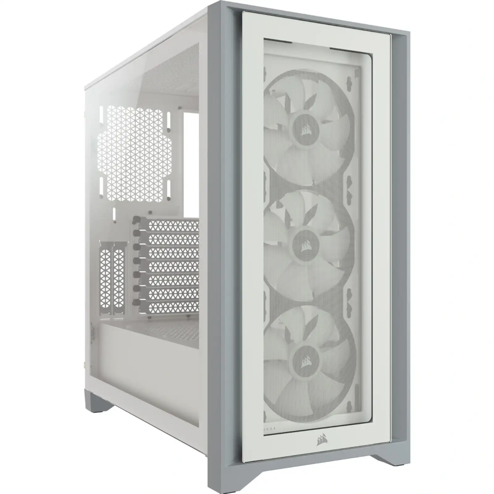 Корпус Corsair iCUE 4000X RGB Tempered Glass White (CC-9011205-WW) без БЖ UA