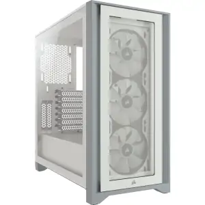 Корпус Corsair iCUE 4000X RGB Tempered Glass White (CC-9011205-WW) без БЖ UA