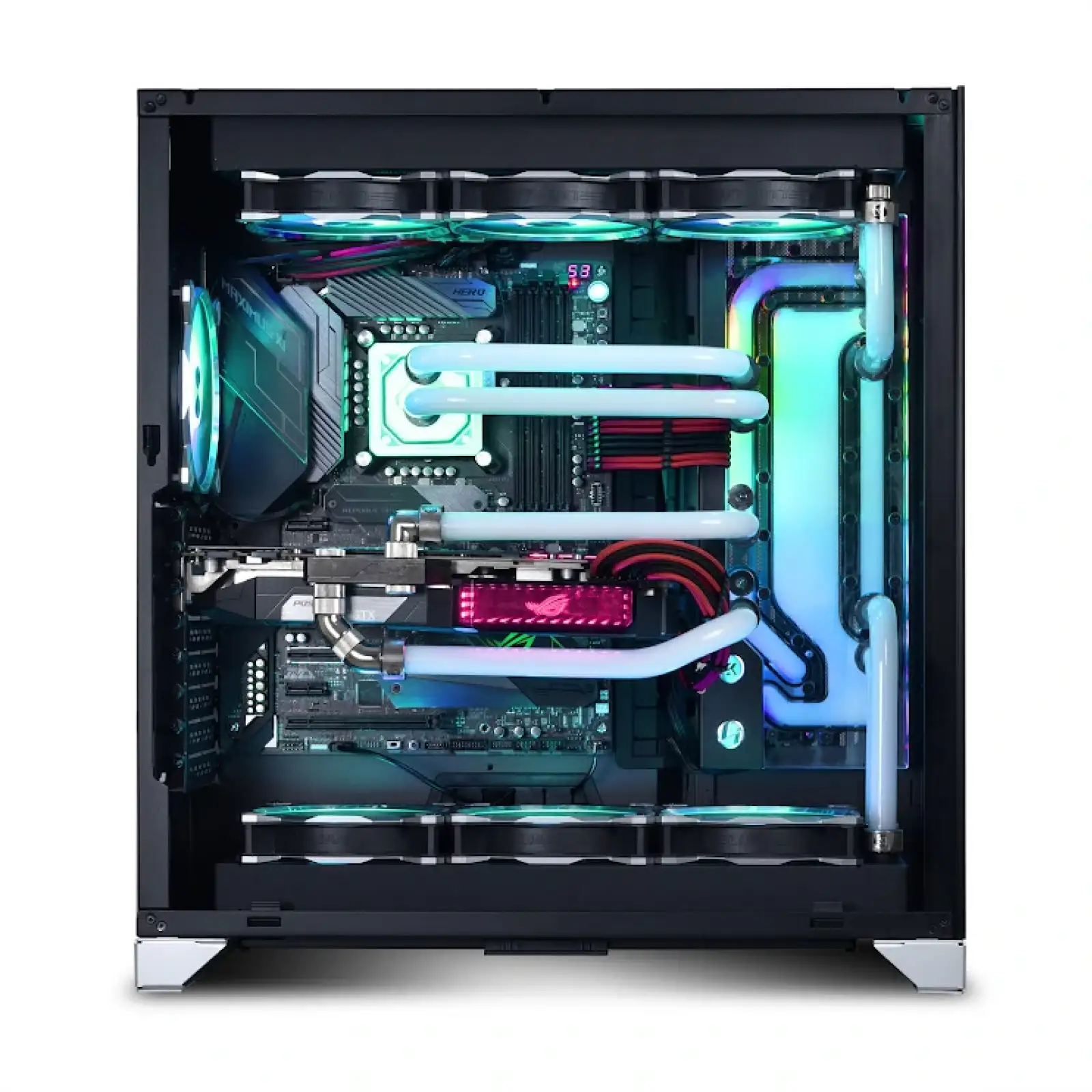 Корпус Lian Li O11 Dynamic XL (ROG) Silver (G99.O11DXL-A.00) без БЖ UA
