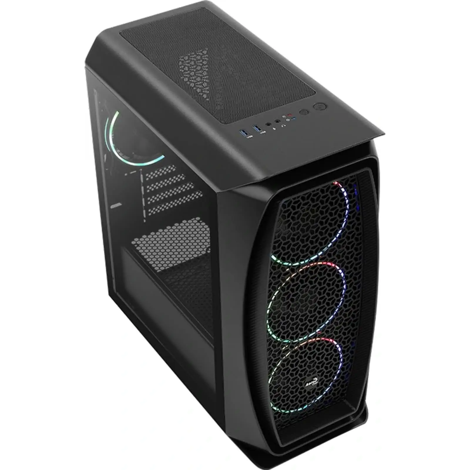 Корпус AeroCool Aero One Mini Eclipse-G-BK-v1 (ACCS-PB18143.11) Black без БЖ UA