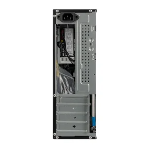 Корпус Prologix E106 Slim 400W 8cm, 2хUSB3.0, Black Door UA