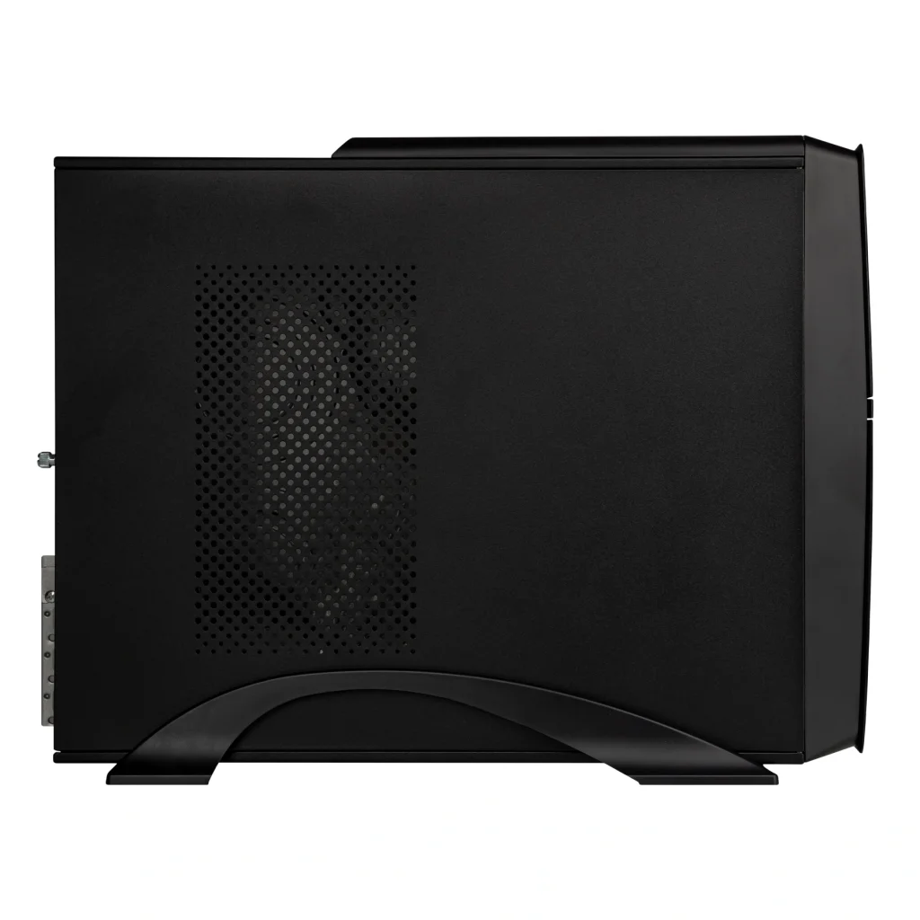 Корпус Prologix E106 Slim 400W 8cm, 2хUSB3.0, Black Door UA