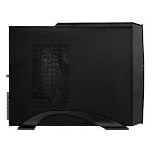 Корпус Prologix E106 Slim 400W 8cm, 2хUSB3.0, Black Door UA