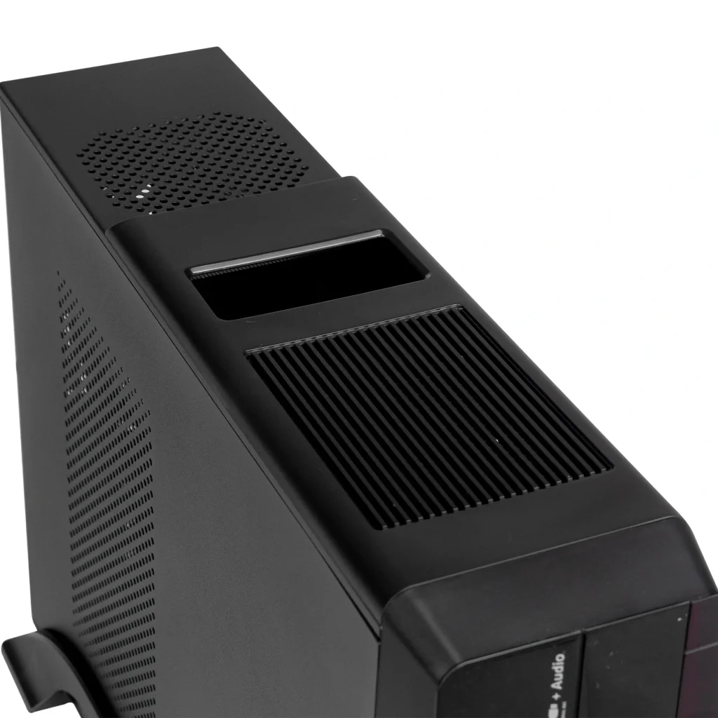 Корпус Prologix E106 Slim 400W 8cm, 2хUSB3.0, Black Door UA