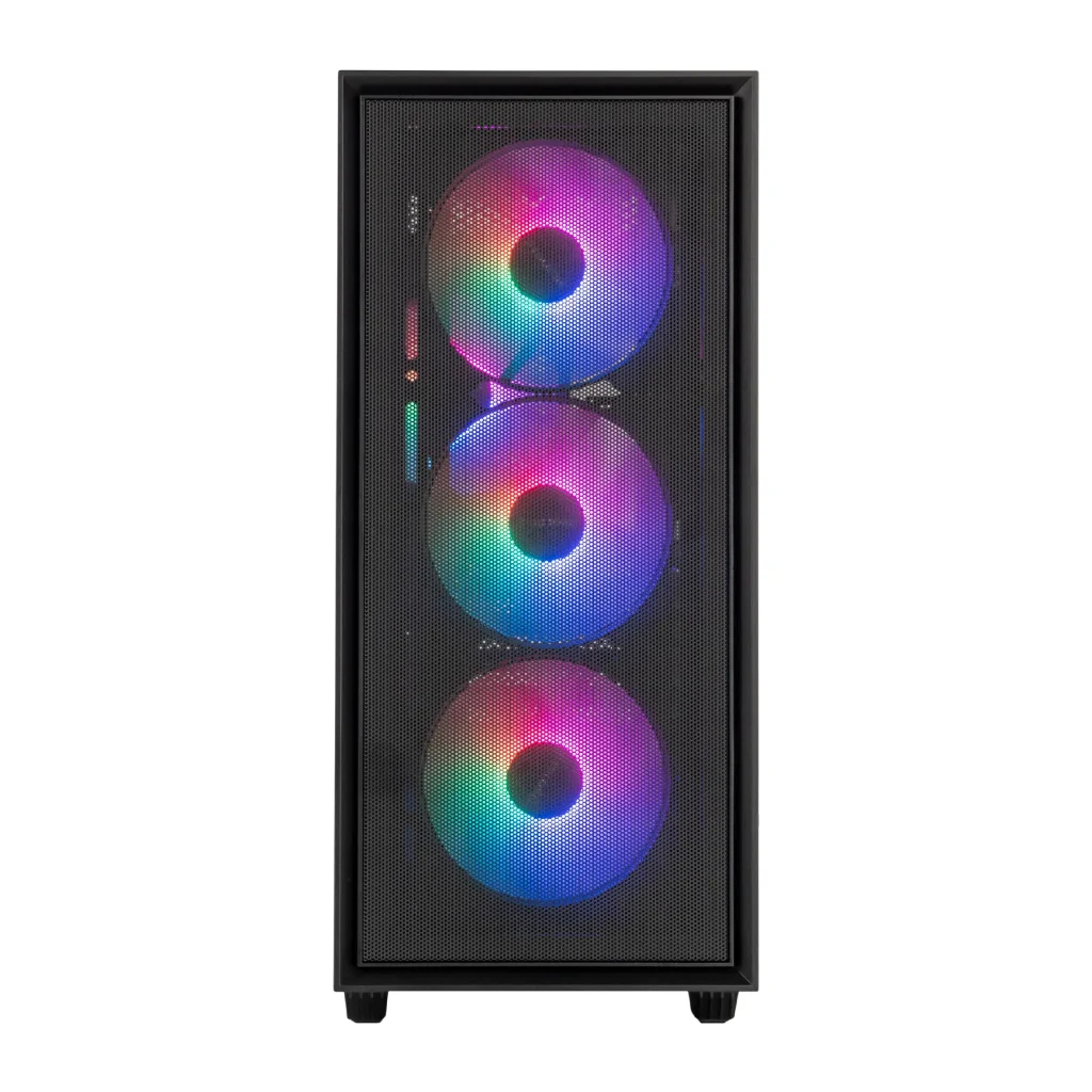Корпус Prologix E107 Tempered Glass 1xUSB2.0, 2xUSB3.0, Black без БЖ UA