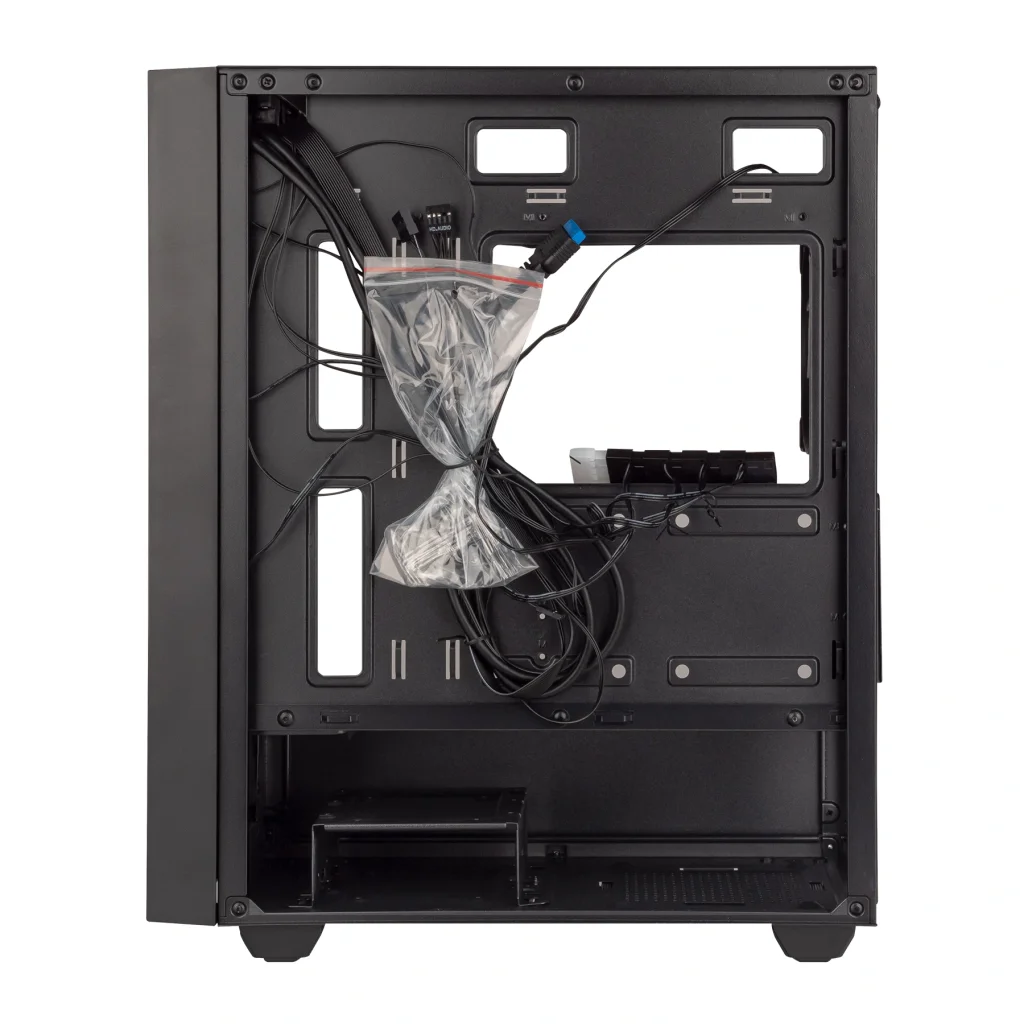 Корпус Prologix E107 Tempered Glass 1xUSB2.0, 2xUSB3.0, Black без БЖ UA