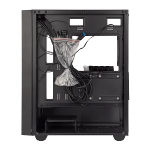Корпус Prologix E107 Tempered Glass 1xUSB2.0, 2xUSB3.0, Black без БЖ UA